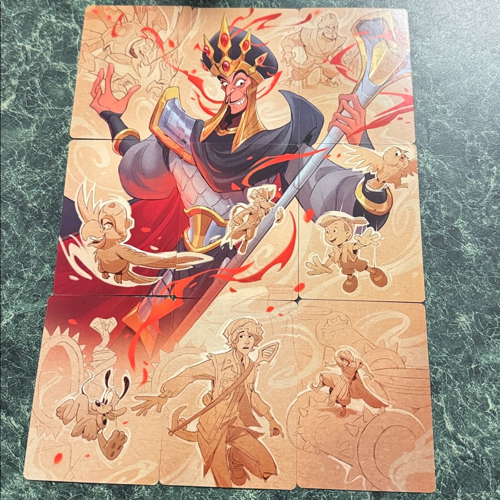 Disney Lorcana Jafar 9pc Puzzle Card Set